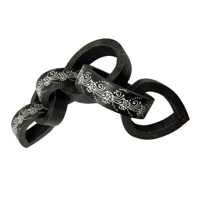 Chain My Heart Links Henna Black Wash