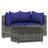 - Person Patio Conversation Set with Cushions-983637492-983637493