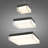 Box LED Flush Mount for Indoor/Outdoor Use, Square Acrylic Diffuser, 3-CCT, Dimmable-119307567-119307565