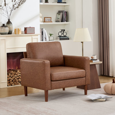  Fauteuil d'appoint 37 po en similicuir