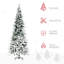 Arbre de Noël artificiel pin enneigé 9 pi avec branches réalistes et 1159 pointes