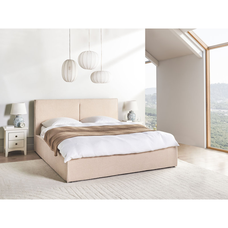 MOISSAC Upholstered Ottoman Storage Bed, Super King (6')