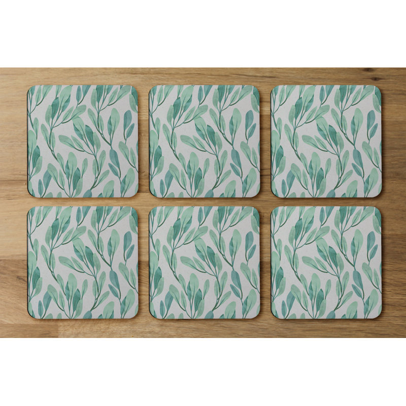 Square 6 Piece Coaster Set