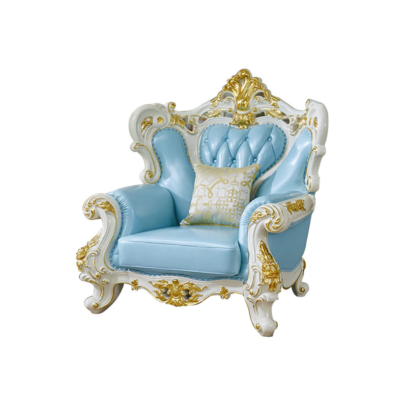 Chaise de luxe en cuir massif européen