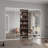Double Aluminlum Mirror 80'' Single Glass Pane Metallic Sliding Closet Doors-98097850