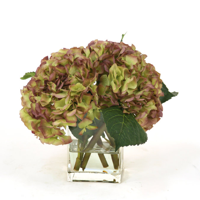 Arrangement floral hortensias, Améthyste