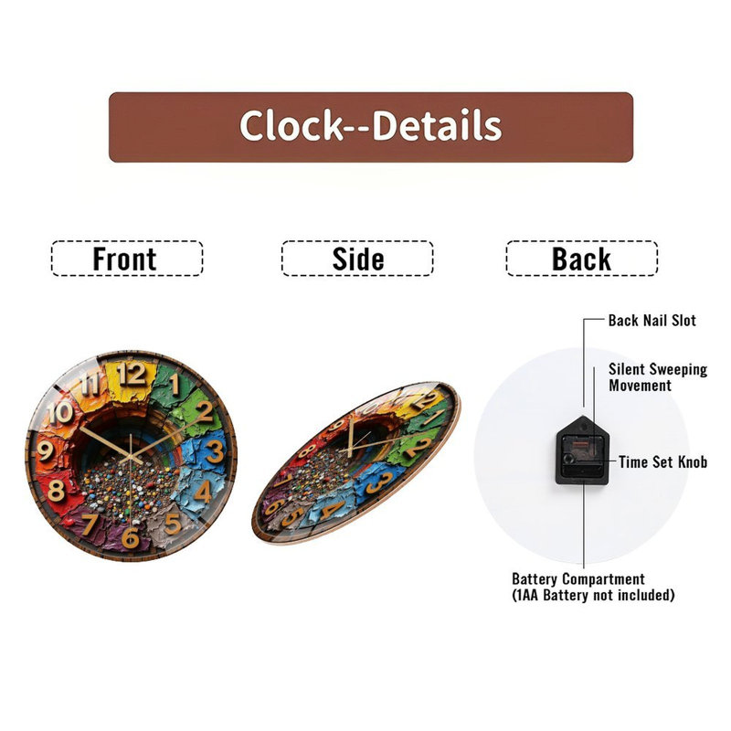 Horloge murale 12 po