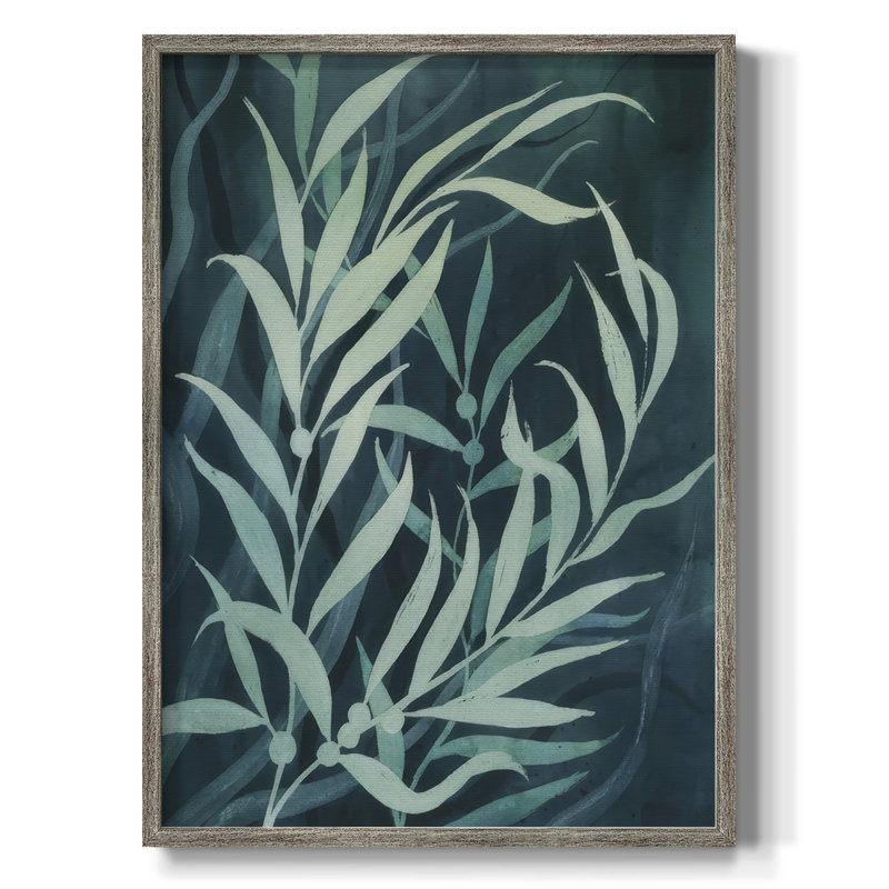 Deep Blue Forest I, reproduction encadrée - bois massif 2976154, H 11 po x l 9 po