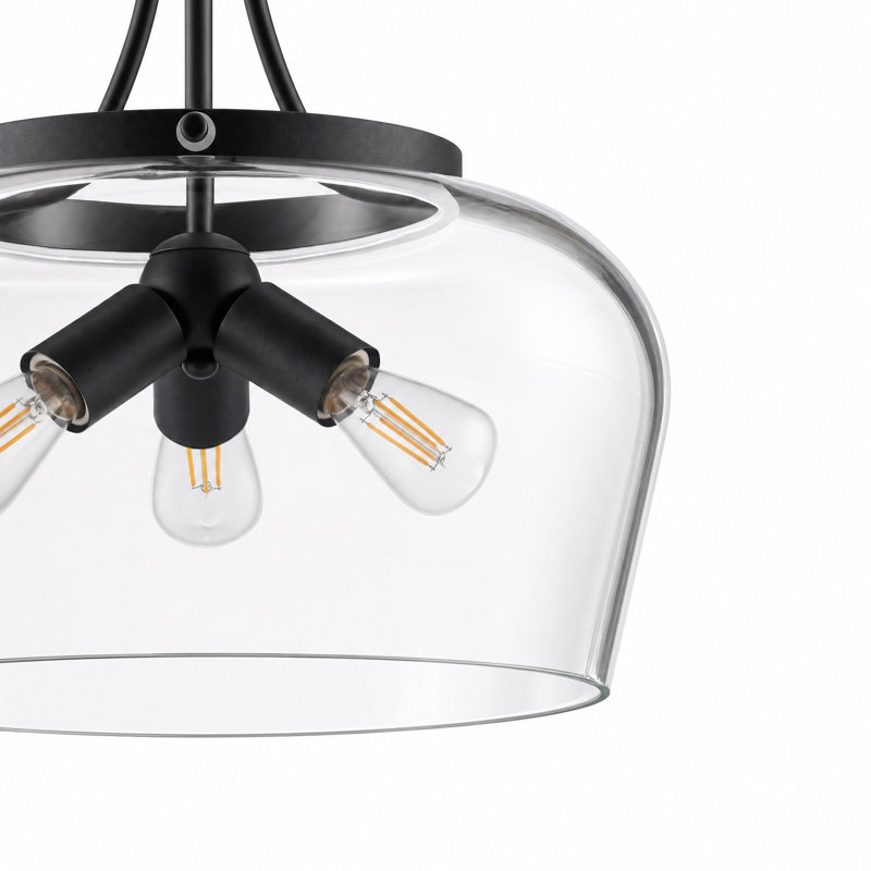 Luminaire suspendu en dôme 3 lumières unique Geier