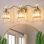 Luminaire de meuble-lavabo à intensité variable avec abat-jour en cristal Emilion