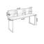 Bureau rectangulaire en bois massif brun noisette-966718485