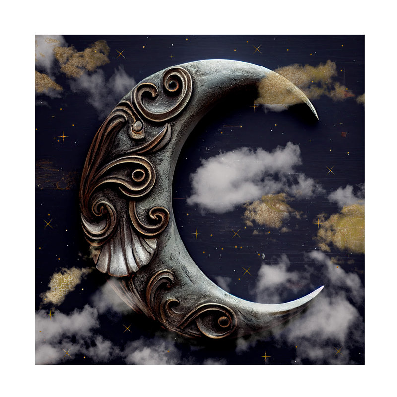 Art sur toile Sasha La Luna I, H 14 po x l 14 po