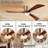 52 In. 3-Blade Smart Indoor Flush Mount Ceiling Fan With Remote Control, Noiseless Reversible Dc Motor, Dimmable Led Light-1397411505-1397411506