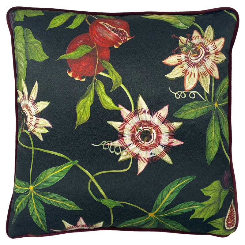 Floral Green Square Cushion