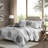 Knowles Grey Reversible 8-Piece King Quilt Set with Cotton Bed Sheets-223519091-223519088
