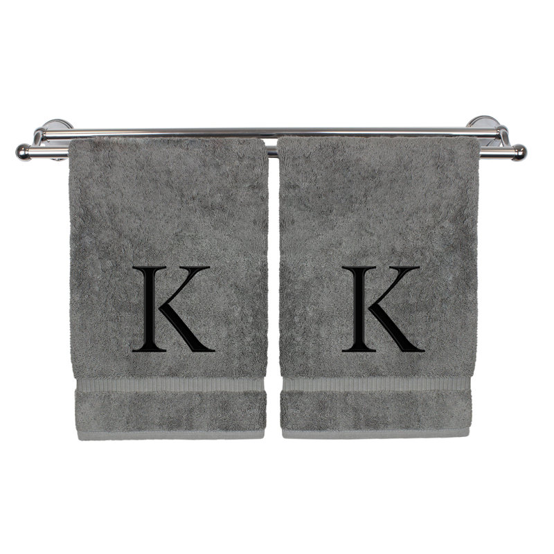 Cydny Hand Towel, K, Grey/Black