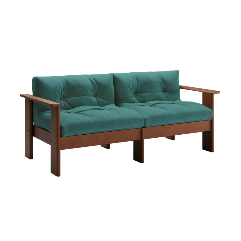 Bacana Loveseat, Seafoam Recycled Velvet