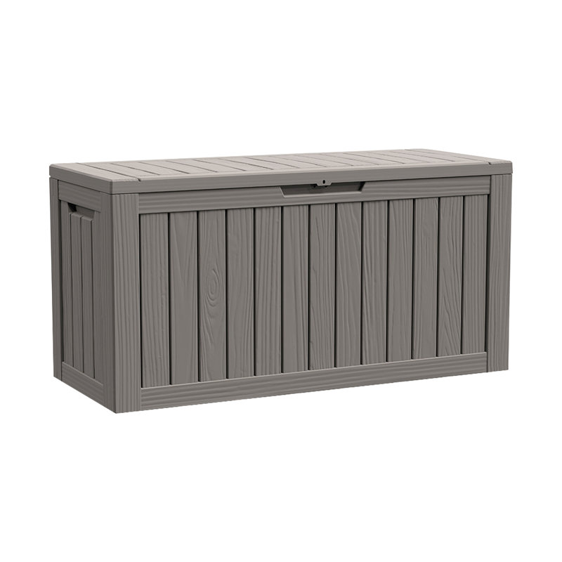 Modern Depo 80 Gallons Water Resistant Polypropylene(PP) Lockable Deck Box, Gray
