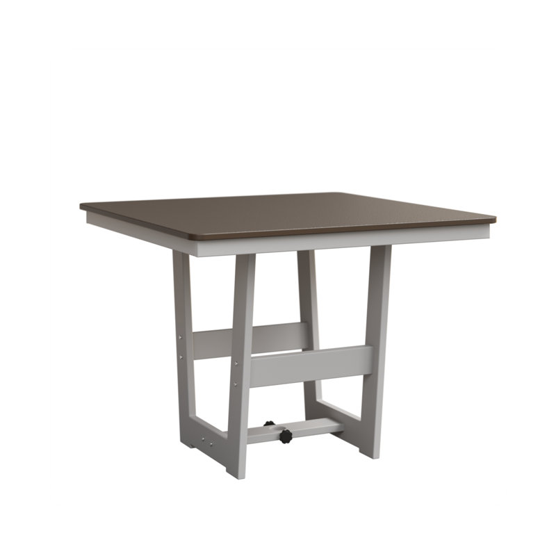 Table de salle à manger carrée de 40 po Berlin, Bronze martelé