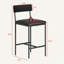 Chaises de bar rembourrées 25,5 pouces avec dossier-876470186-876470187