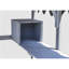 Maison pour chat - 114,22 po Profondeur, grand espace pour chats Chaton extérieur de 110 po avec plateformes bleues, grises, imperméables et spacieuses