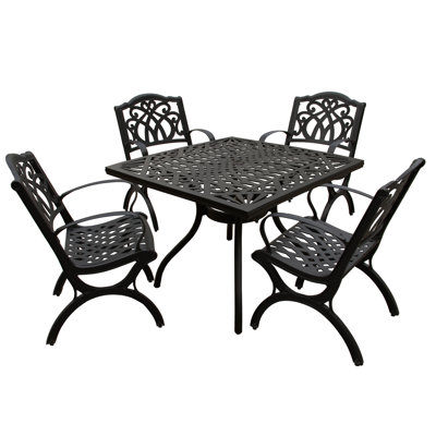 Ipella 4 - Person Patio Dining Set with Square Table
