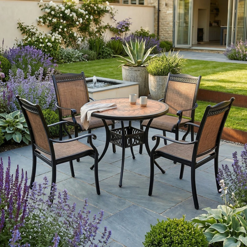 4 - Person Patio Dining Set with Round Table