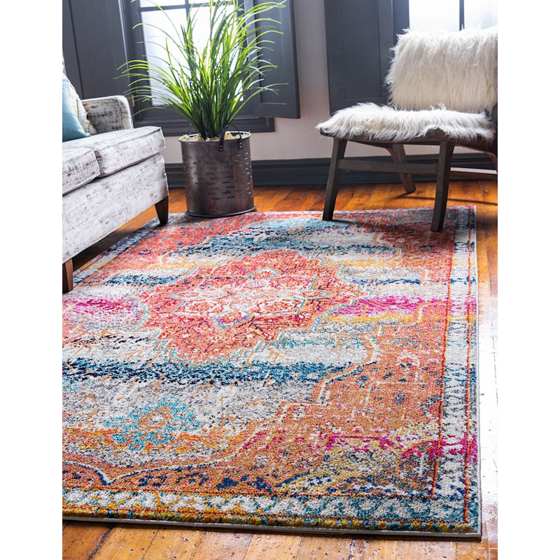 Abstract Indoor Rug, Rectangle 4' x 6'