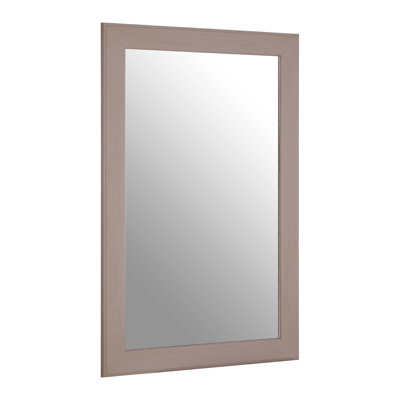 Wine Solid Wood Flat Wall Mirror