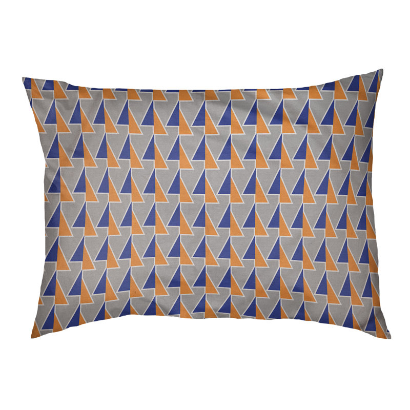 Coussin pour chien Chen, Moyen (l 40 po x P 6,5 po x H 30 po), Bleu/orange