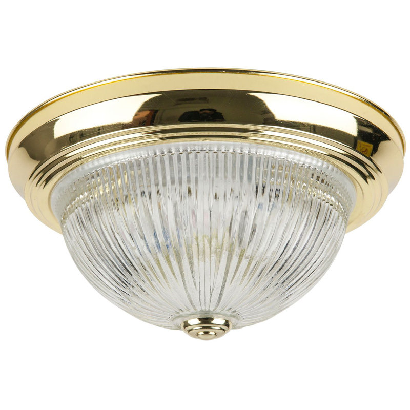 DBN218 FR 2-18W CF BRUSH NICKLE FROST Dome FIX, Laiton, H 11,5 po x l 11,5 po x P 11,4 po