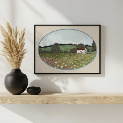Flower Farm Fields by Sara Baker Art Print