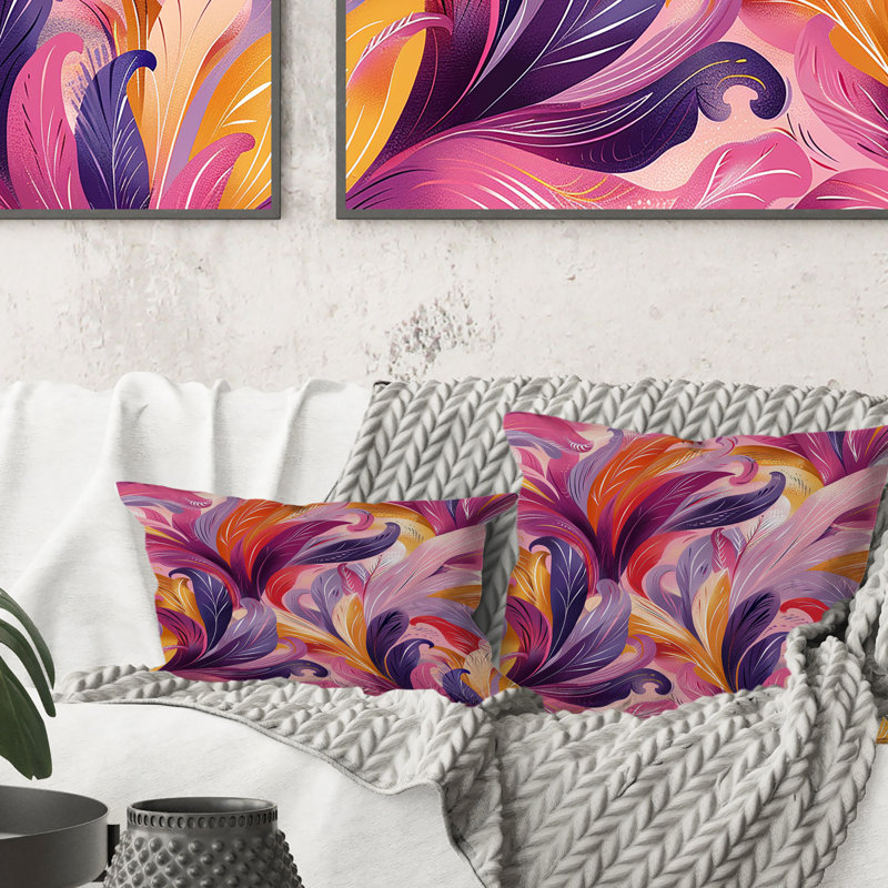 Coussin lombaire rose I