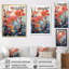 «Peach Maple Trees Serenade», reproduction d'art sur toile florale et botanique-1232537614-1232537615