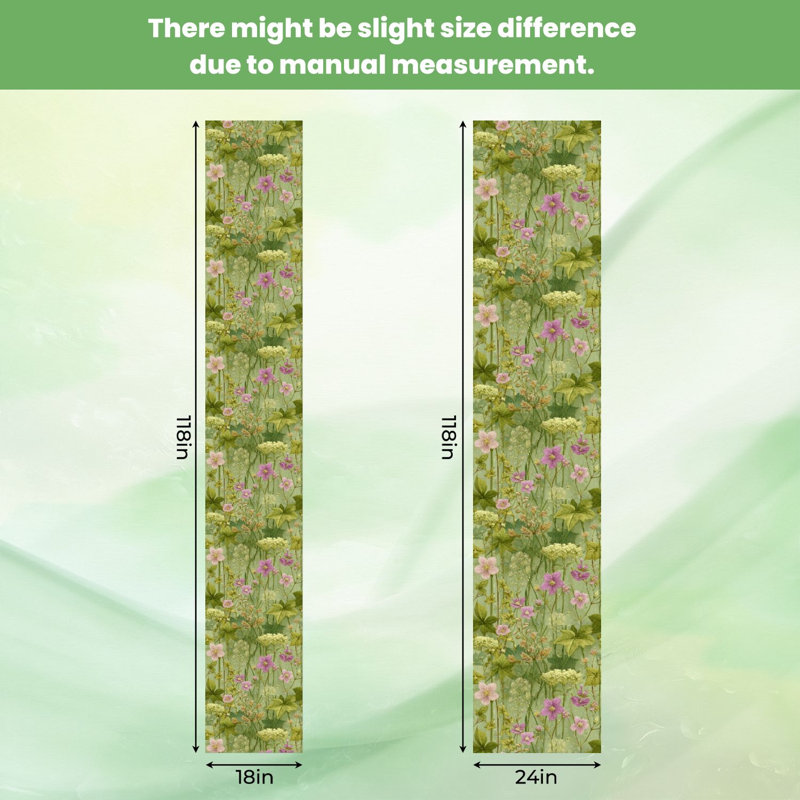 Papier peint auto-adhésif Pez and Stick Pastel Forest Dewdrops, 117.6" L x 17.5" W