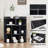 Cayhlin 3-Tier Corner Bookcase Cabinet with 8 Cubbies, Wooden Cube Storage Organizer, Modern Bookshelf Units-86591719