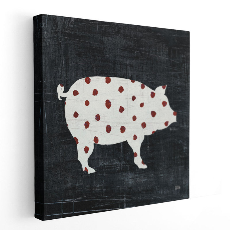 Modern Americana Farm I - reproduction d'art sur toile, H 16 po x l 16 po
