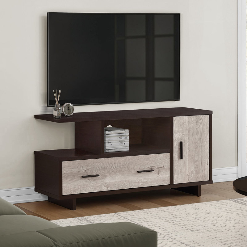 Meuble télé, console, meuble multimédia, armoire de rangement, tiroirs, salon, chambre à coucher, contemporain, moderne