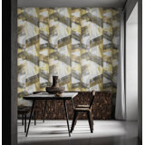 Crafted Glimmery Glaze Design 27.9' L x 27.5" W Wallpaper Roll