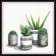 Stripey Pots by Parvez Taj - Single Picture Frame Painting-622077053