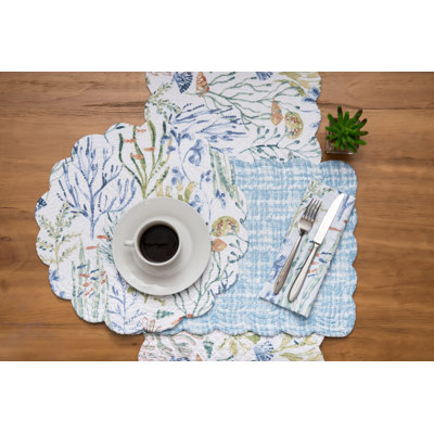Carlotte No Pattern Cotton Table Runner