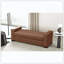 Repose-pieds élégant en similicuir brun durable-483228769