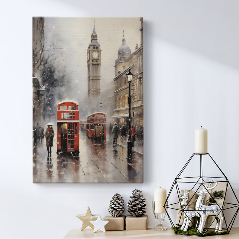 Art des Fêtes de Noël - Toile tendue avec châssis DLXI, H 27 po x l 18 po