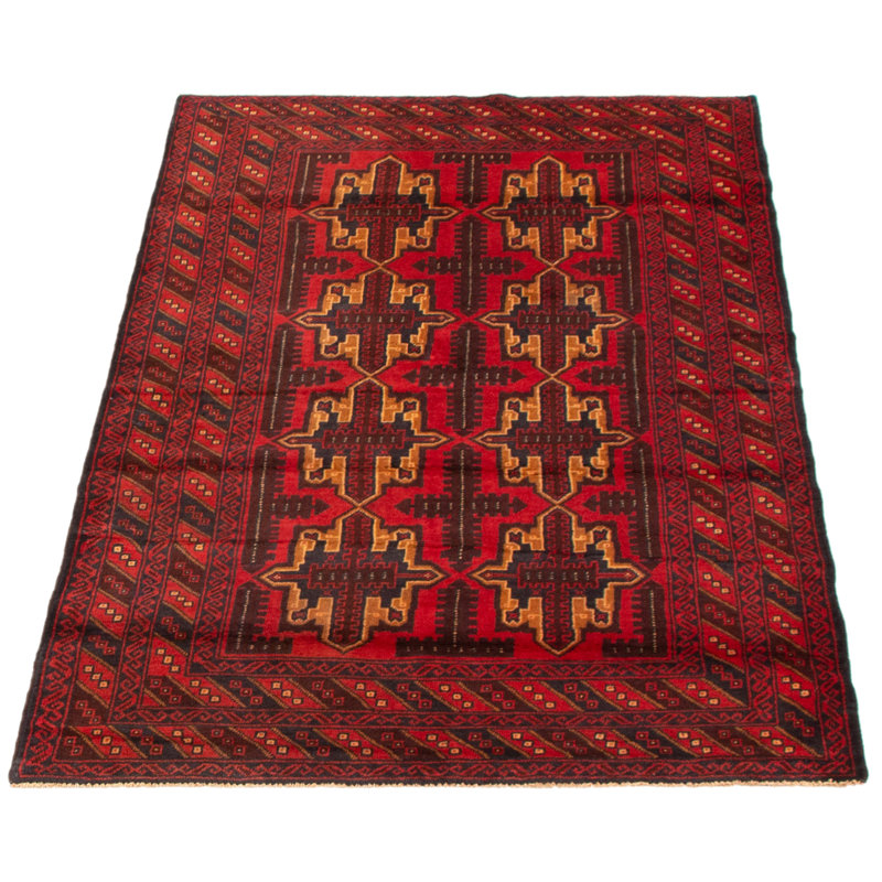 Tapis rouge foncé Dequita 3 pi 9 po x 6 pi 3 po
