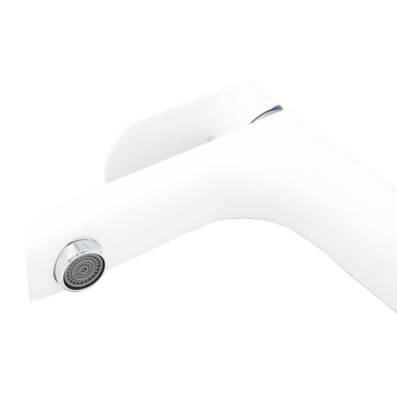 Airlia Mono Basin Mixer, Chrome/White