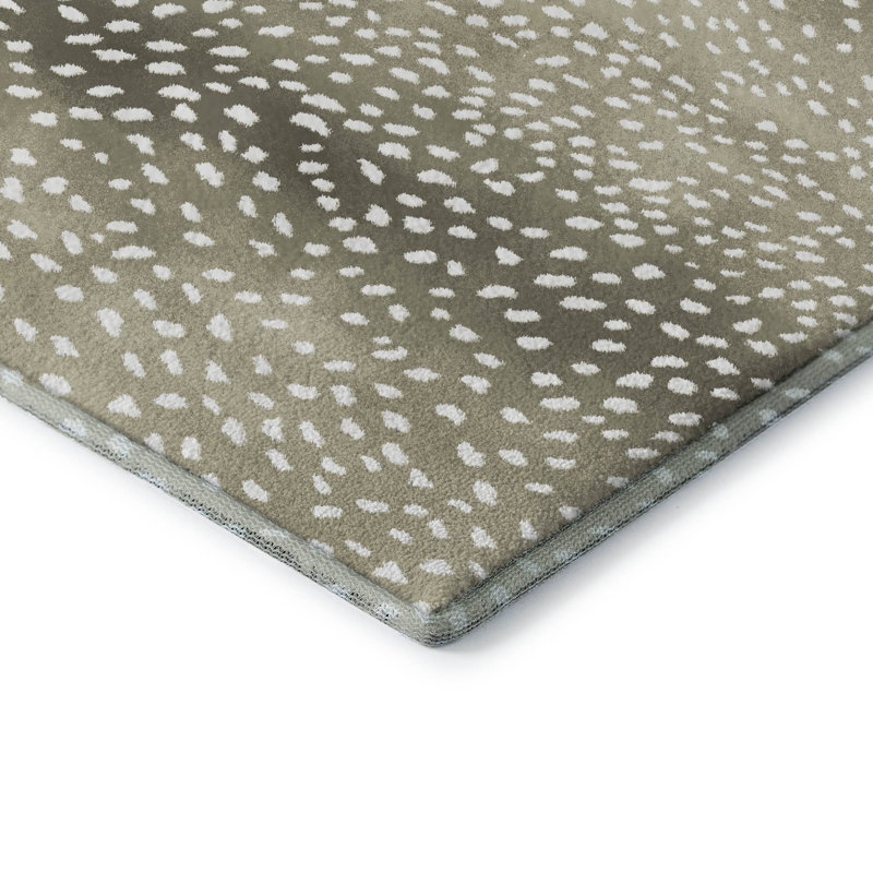 Premium Machine Washable Merilou AMF44 Fawn Rug, Rectangle 1'8" x 2'6"
