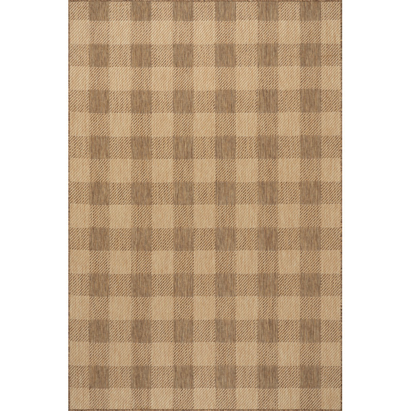 Falonia Farmhouse Indoor/Outdoor Area Rug, Rectangle 5' x 8'