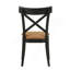 Chaise d'appoint brune et noire (ensemble de 2)