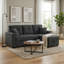 71 " Caramel Sectional Sofa With Pull Out Bed，L Shaped Couch With Reversible Storage Chaise-215204472