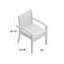 Chaise de patio empilable avec coussin Rossi-1095580124-1095580098